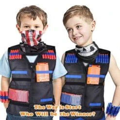 Vicabo Taktische Weste Jacke Set 2 Pack Zubehör Set Für Kinder Jungen Mädchen Spielzeug Pistolen Für Kinder -Kinder Verkauf 30926010 03