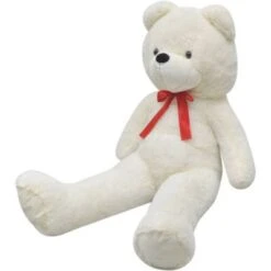 VidaXL Teddybär Kuscheltier Plüsch Weiß 242 Cm Plüschtier -Kinder Verkauf 31056812 02