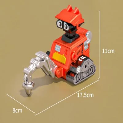 Brightake Spielzeugauto-Set Mit 4 Stück Drücken Sie Roboter-Inertial-Engineering-Fahrzeug-Set Mit 4 Stück 8 Brightake Spielzeugauto-Set Mit 4 Stück Drücken Sie Roboter-Inertial-Engineering-Fahrzeug-Set Mit 4 Stück – Bild 6