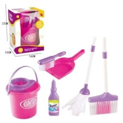 Enbaoxin Kindersimulation Mini-Reinigungswerkzeuge Besen Mop Eimer Spielzeug Set -Kinder Verkauf 31257179 03