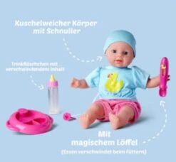 Weichkörper-Babypuppe Laura Hungry Mit Schnuller Und Fütterzubehör, 38 Cm -Kinder Verkauf 3633429 04