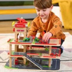MyToys ORIGINALS Parkgarage Aus Holz Inkl. Autos, 10-tlg. -Kinder Verkauf 5614452 03