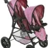 CHIC 2000 Tandem-Buggy Puppenzwillingswagen TWINNY, Jeans Pink
