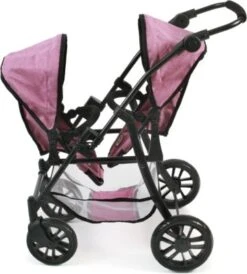 CHIC 2000 Tandem-Buggy Puppenzwillingswagen TWINNY, Jeans Pink -Kinder Verkauf 6681593 03