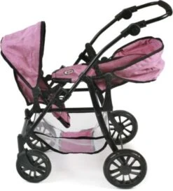 CHIC 2000 Tandem-Buggy Puppenzwillingswagen TWINNY, Jeans Pink -Kinder Verkauf 6681593 04